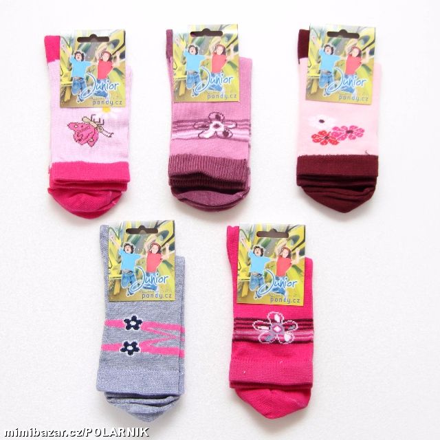 Dívči obrázkové ponožky 5 párů