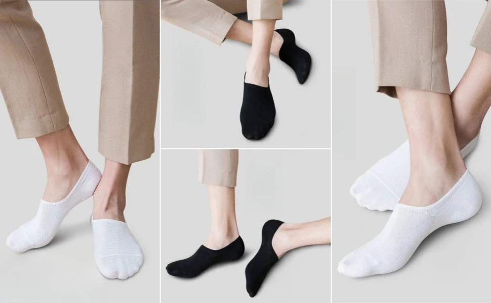 Neviditelné bavlněné ponožky 4 páry