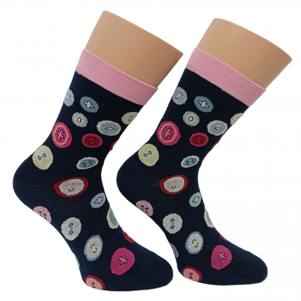 Barevné dámské ponožky KNOFLÍK