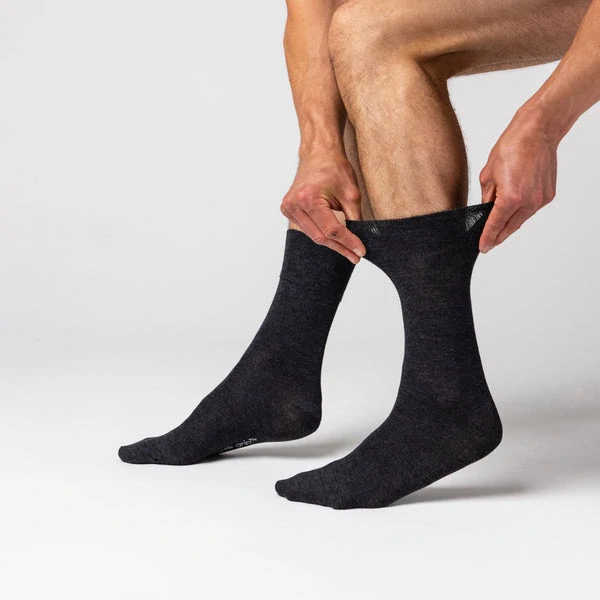 Pánské bambusové ponožky Gentle Grip s nesvíravým lemem – 3 páry