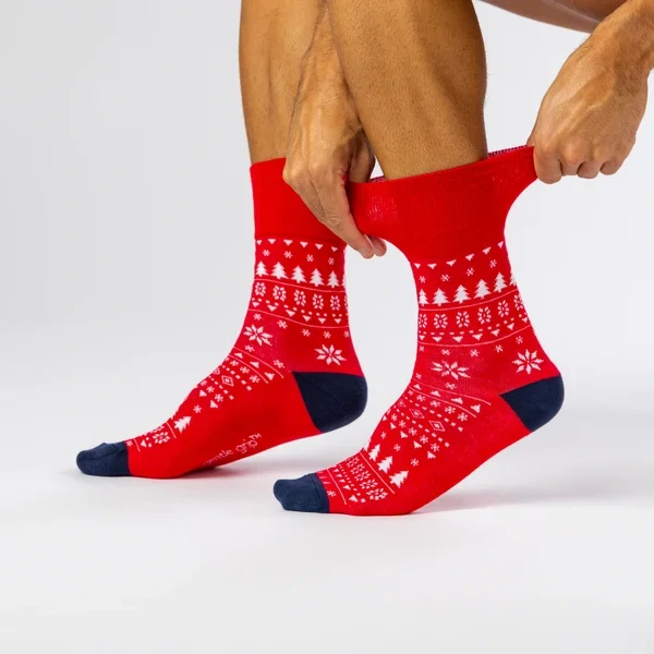 Pánské vánoční ponožky Gentle Grip Fairisle – 3 páry