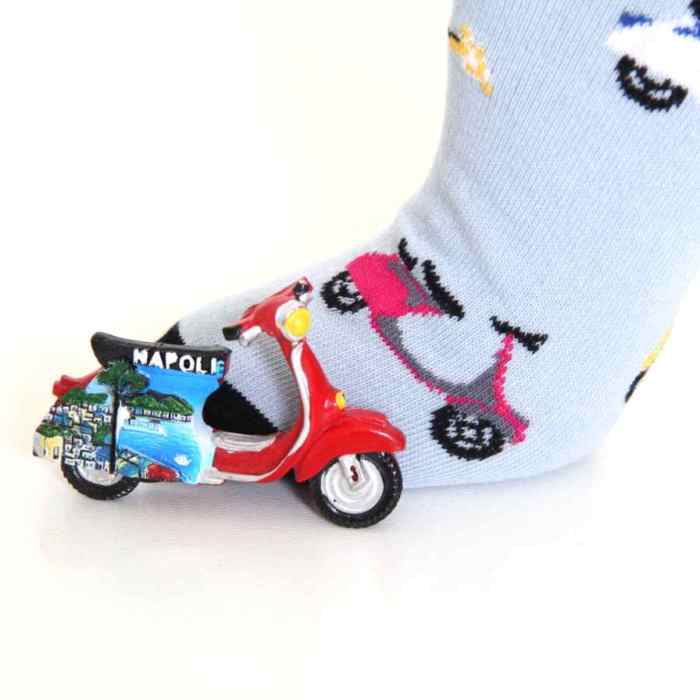 Dámské ponožky s barevnými skůtry