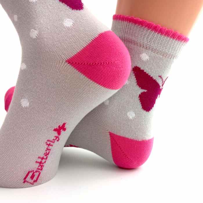 Dívčí ponožky s motýlkem