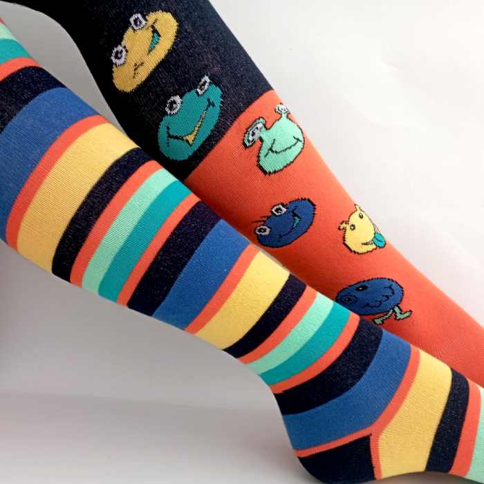 Veselé dětské punčocháčky Smajlík 