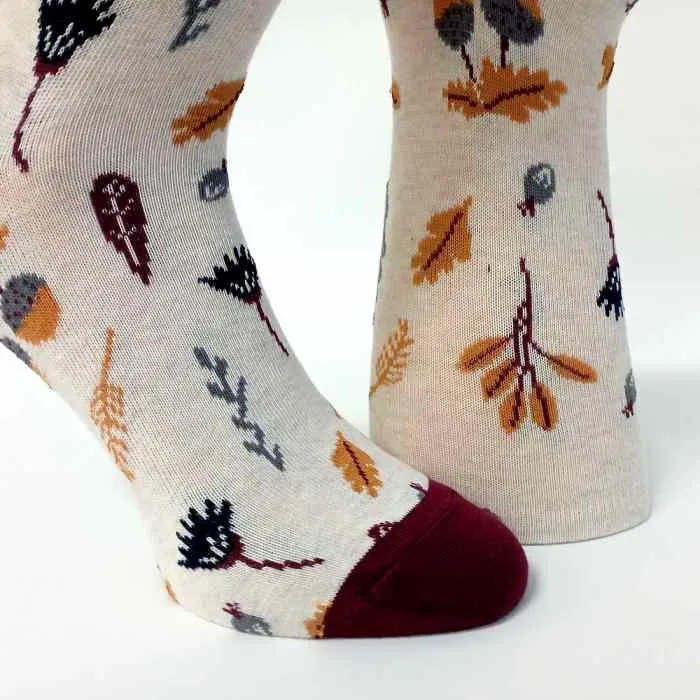 Dámské bavlněné ponožky s ruličkovým lemem