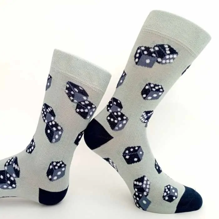 Dámské ponožky s hracími kostkami