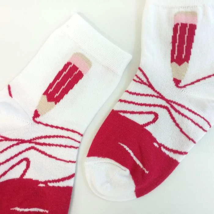 Dětské bambusové ponožky s pastelkou