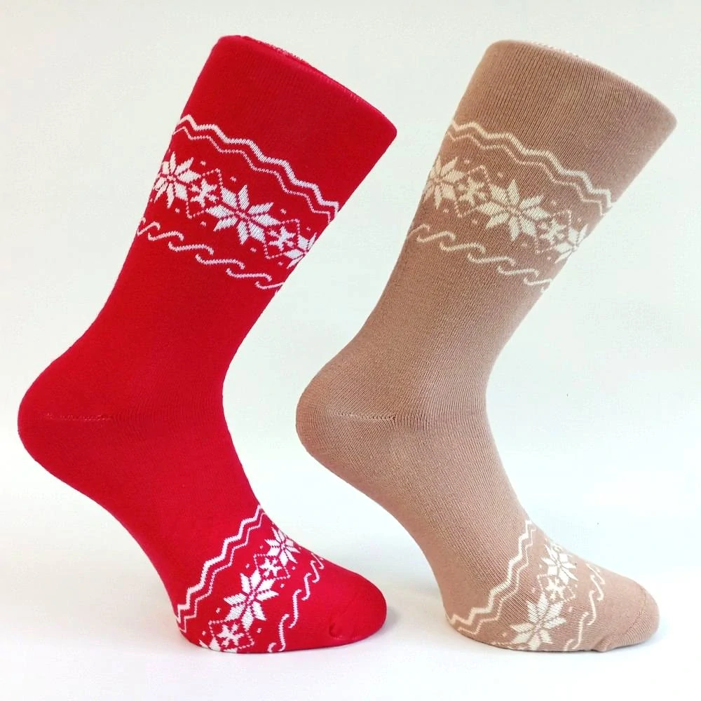 Dámské zimní froté ponožky