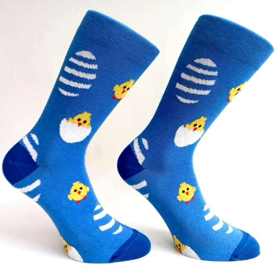 Velikonoční ponožky s kuřátky