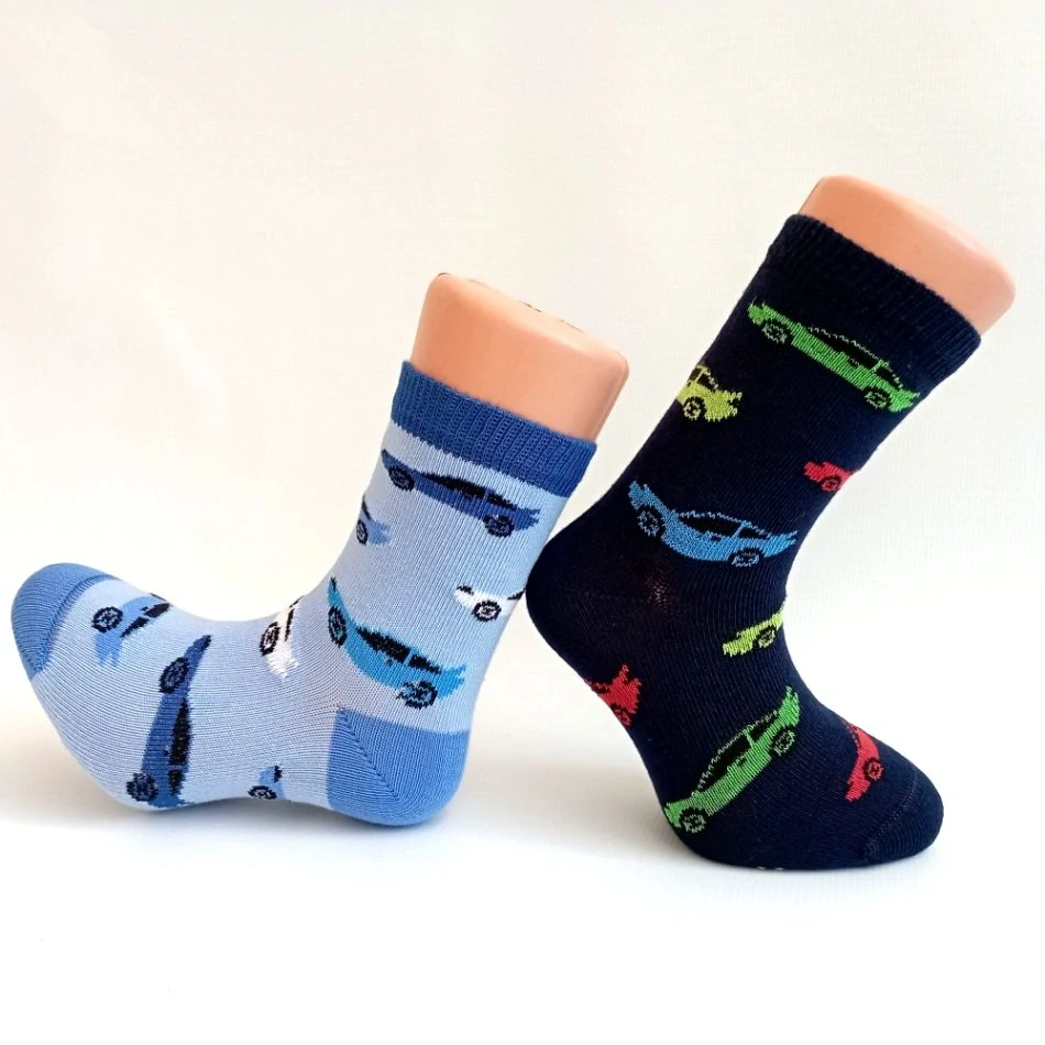 Chlapecké bavlněné ponožky s auty