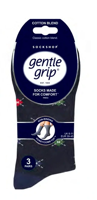 Bavlněné pánské ponožky s nesvíravým lemem