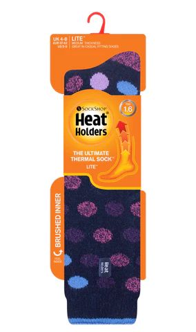 Dámské podkolenky Heat Holders LITE s puntíky