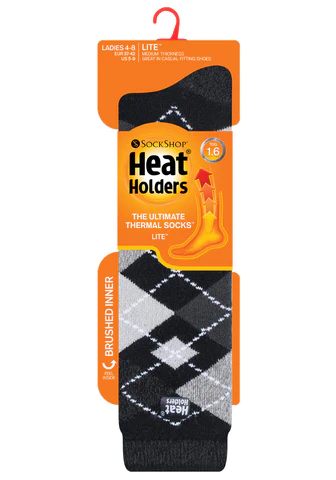 Hřejivé podkolenky Heat Holders s elegatním vzorem