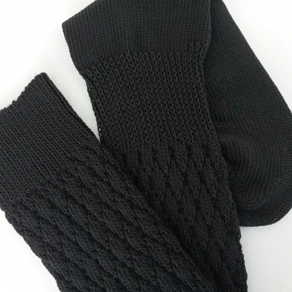 Hřejivé dámské shrnovací podkolenky s vysokým podílem bavlny