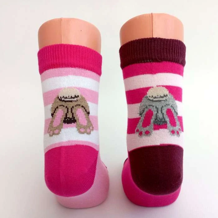 Dívčí bavlněné ponožky se zajíčkem