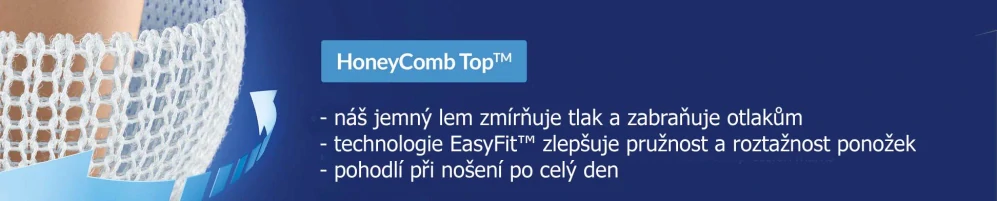 Bavlněné dámské ponožky s jemným lemem