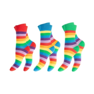 Barevné dámské ponožky 3 páry