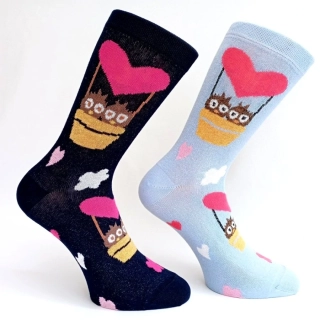 Bavlněné dámské ponožky PTÁČATA 