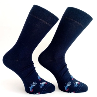 Elegantní pánské tmavě modré ponožky