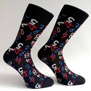 Dámské ponožky s barevnými čísly