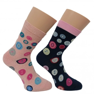 Barevné dámské ponožky KNOFLÍK