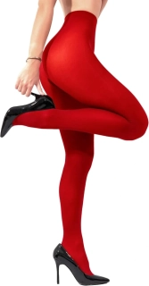 Punčocháče z mikrovlákna 50 DEN červené