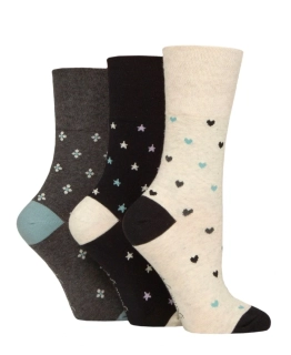 Dámské ponožky Gentle Grip s jemným lemem – barevné a pohodlné