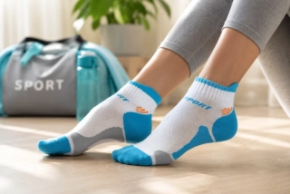 Sportovní snížené ponožky s límečkem