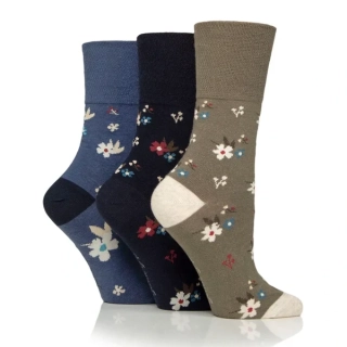 Dámské bavlněné ponožky Gentle Grip Heirloom – 3 páry