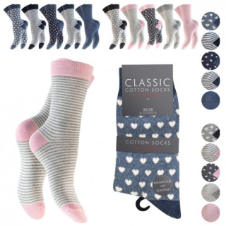 Barevné dámské ponožky 5 párů