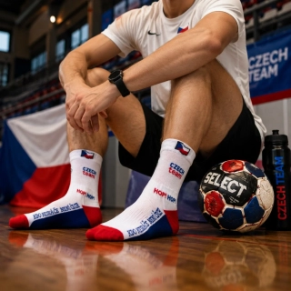 Sportovní ponožky s velmi jemným úpletem