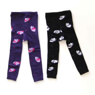 Dívčí bavlněné legínky s lekníny