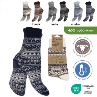 Termo vlněné ponožky 2 páry