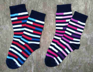 Barevné dámské ponožky 