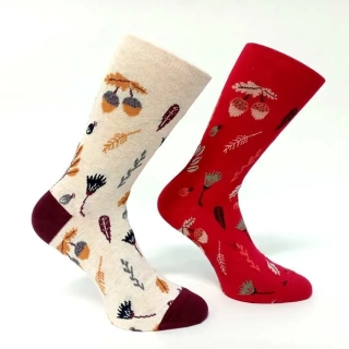 Dámské bavlněné ponožky s ruličkovým lemem