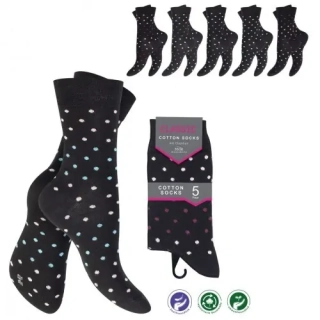 Dámské bavlněné ponožky 5 párů