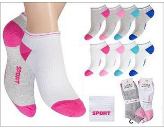 Čtyřpak dámských kotníčkových ponožek