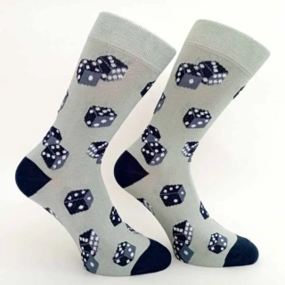 Dámské ponožky s hracími kostkami