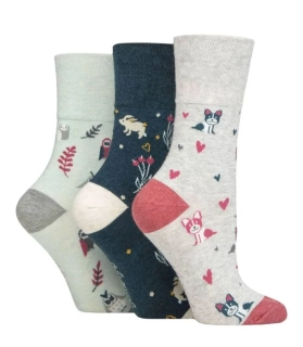 Bavlněné ponožky s jemným lemem GENTLE GRIP