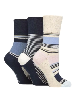 Proužkované ponožky s jemným lemem