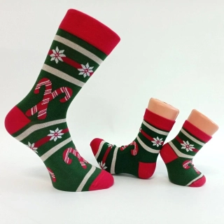 Bavlněné vánoční ponožky v dětských, dámských a pánských velikostech