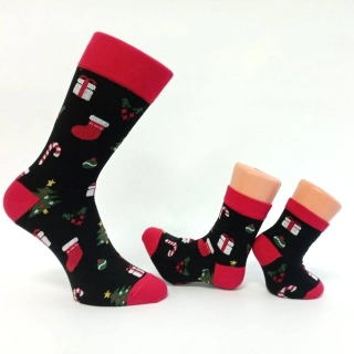Vánoční ponožky pro celou rodinu – dětské, dámské a pánské velikosti