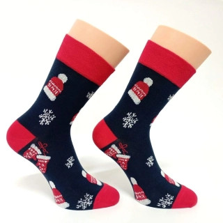 Veselé dámské ponožky s kulichem