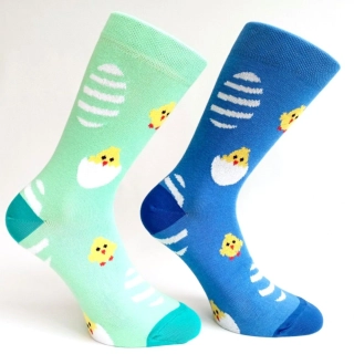 Velikonoční ponožky s kuřátky