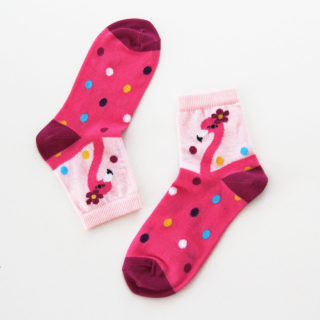 Dívčí ponožky s plameňákem