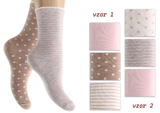 Dámské ponožky v pastelových barvách 3 páry