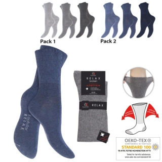 Diabetické ponožky s extra volným lemem