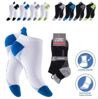 Dámské a pánské kotníkové ponožky s límečkem