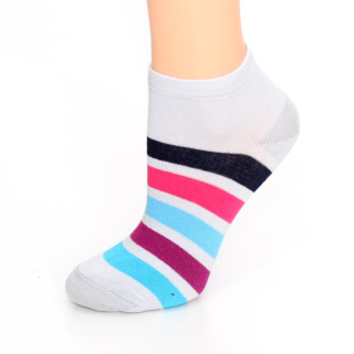 Bambusové kotníčkové ponožky s proužky