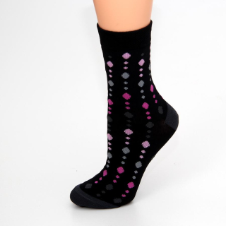 Dámské ponožky s 3/4 výškou lemu